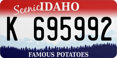 ID license plate K695992