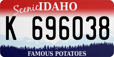 ID license plate K696038