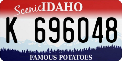 ID license plate K696048