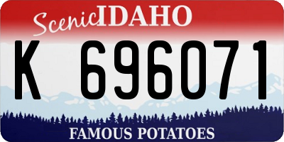 ID license plate K696071