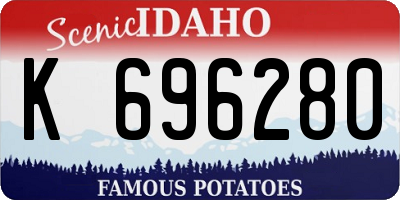 ID license plate K696280