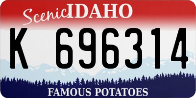 ID license plate K696314