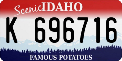ID license plate K696716