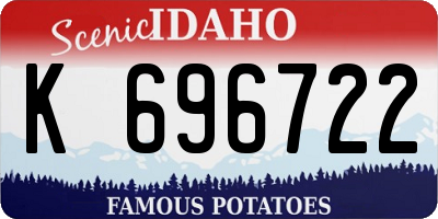 ID license plate K696722