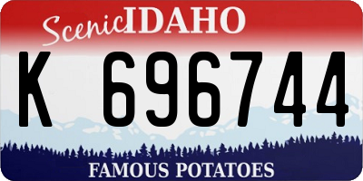 ID license plate K696744