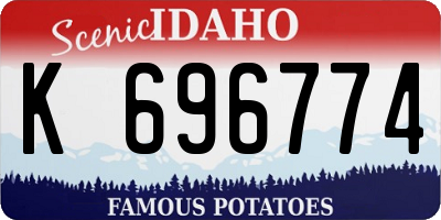 ID license plate K696774