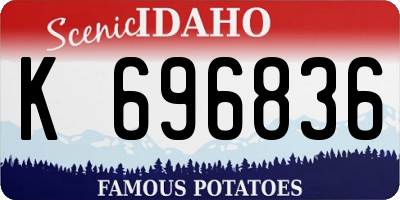 ID license plate K696836