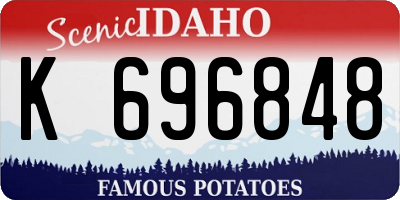 ID license plate K696848