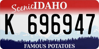 ID license plate K696947