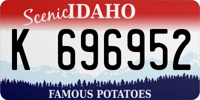 ID license plate K696952