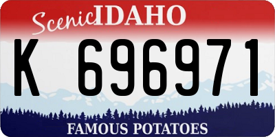 ID license plate K696971