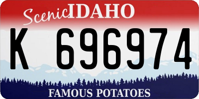 ID license plate K696974