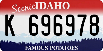 ID license plate K696978