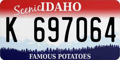ID license plate K697064