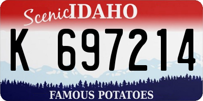 ID license plate K697214