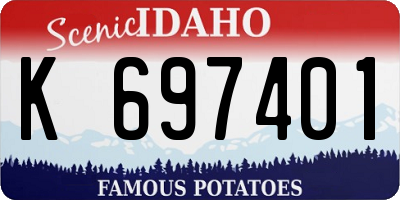 ID license plate K697401