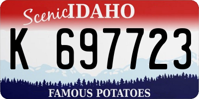 ID license plate K697723