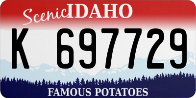 ID license plate K697729