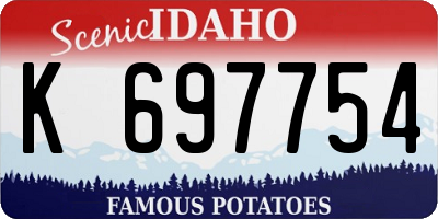 ID license plate K697754