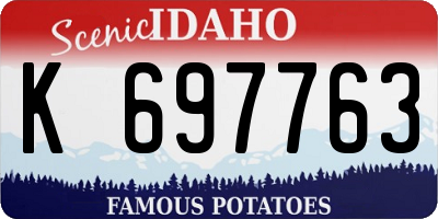 ID license plate K697763