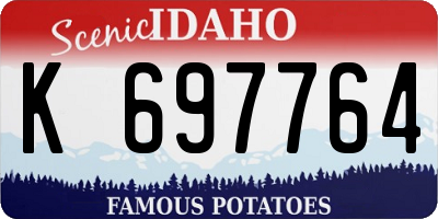 ID license plate K697764