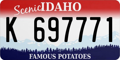 ID license plate K697771