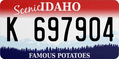 ID license plate K697904