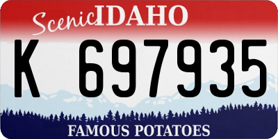 ID license plate K697935