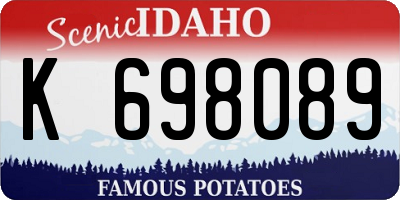 ID license plate K698089