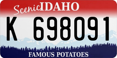 ID license plate K698091