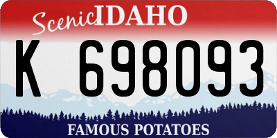 ID license plate K698093