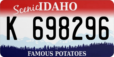 ID license plate K698296
