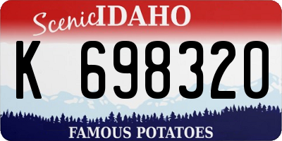 ID license plate K698320
