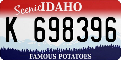 ID license plate K698396