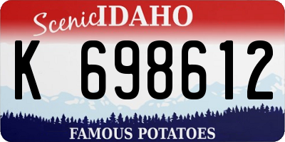 ID license plate K698612