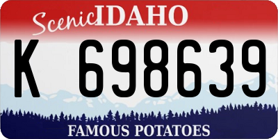 ID license plate K698639