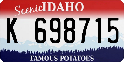 ID license plate K698715