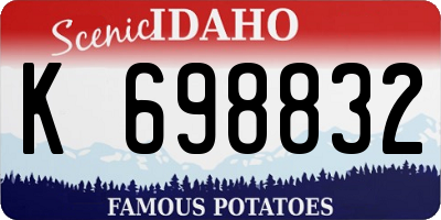 ID license plate K698832