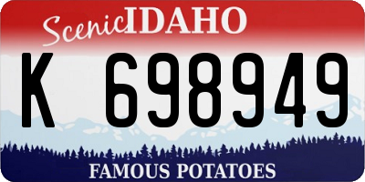 ID license plate K698949