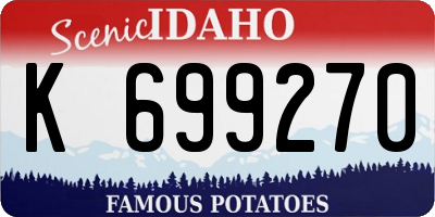 ID license plate K699270