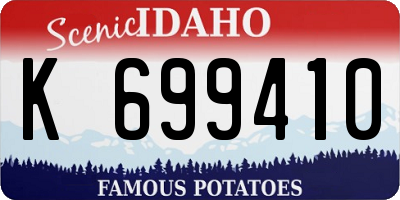 ID license plate K699410