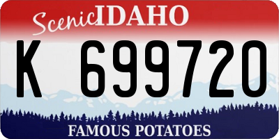 ID license plate K699720