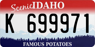 ID license plate K699971