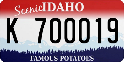 ID license plate K700019