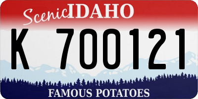 ID license plate K700121