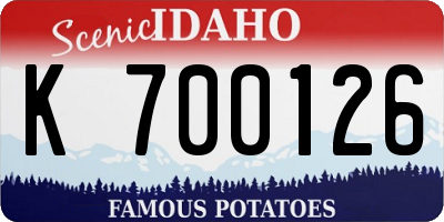 ID license plate K700126