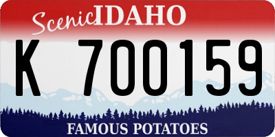 ID license plate K700159