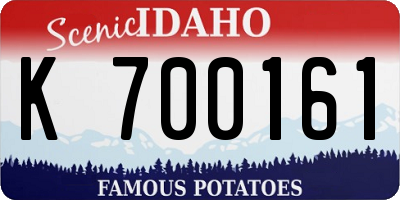 ID license plate K700161