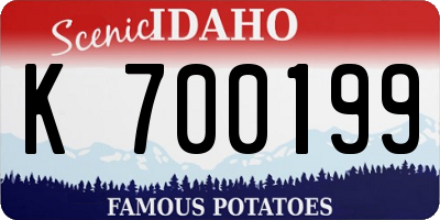 ID license plate K700199