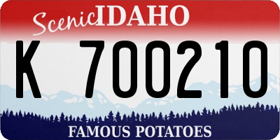ID license plate K700210